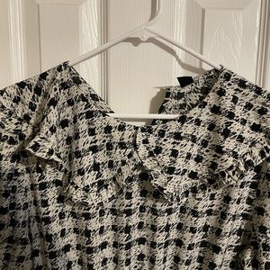 Beautiful black and white long dress